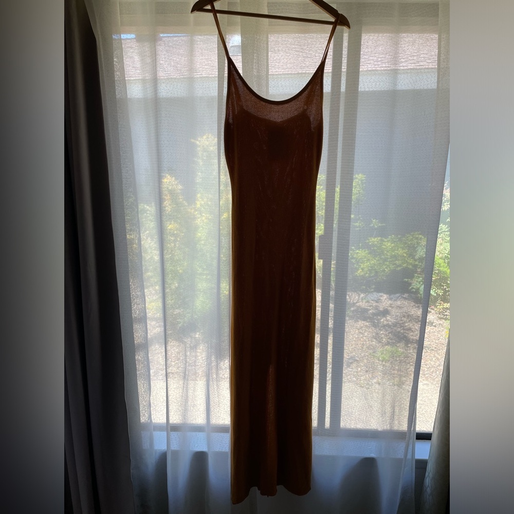 DISHH Asher Knit Dress in Marigold, Large - Picture 2 of 3